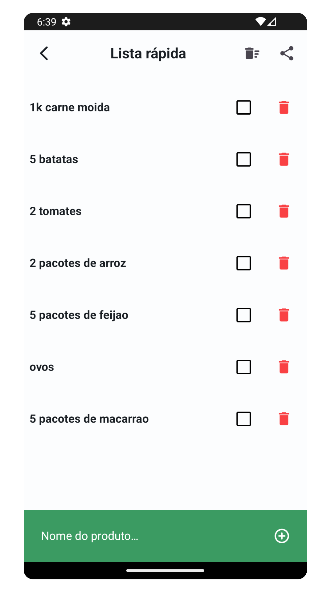 Preview do App